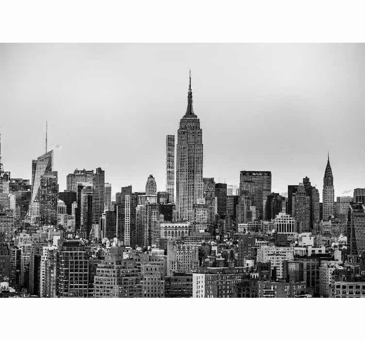 Store enrouleur bureau image de new york en noir et blanc - TenStickers