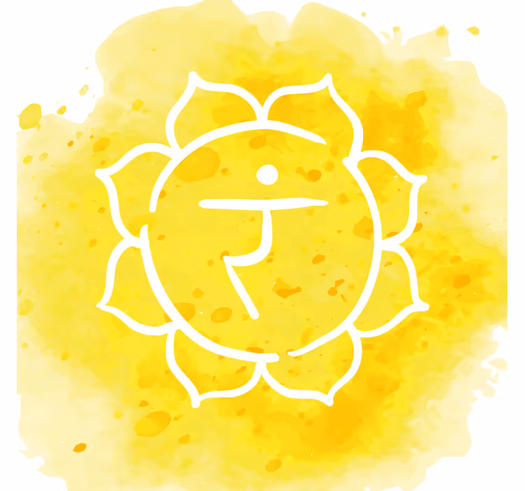 Store enrouleur bureau symbole du chakra solaire - TenStickers