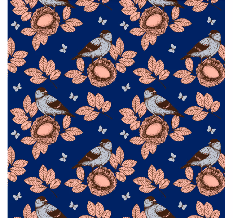Store enrouleur bureau nid d'oiseau bleu africain - TenStickers