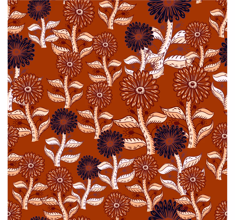 Store enrouleur bureau design abstrait tournesol africain - TenStickers