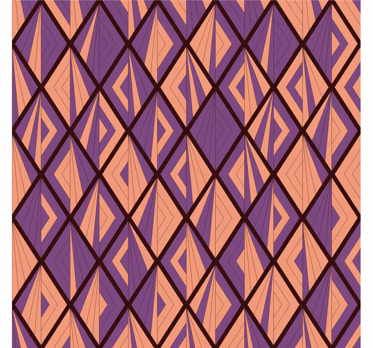 Store enrouleur bureau motif losanges violets africains - TenStickers