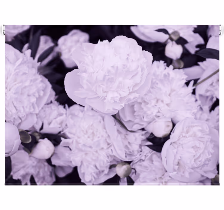 Store enrouleur bureau pivoines roses élégantes - TenStickers