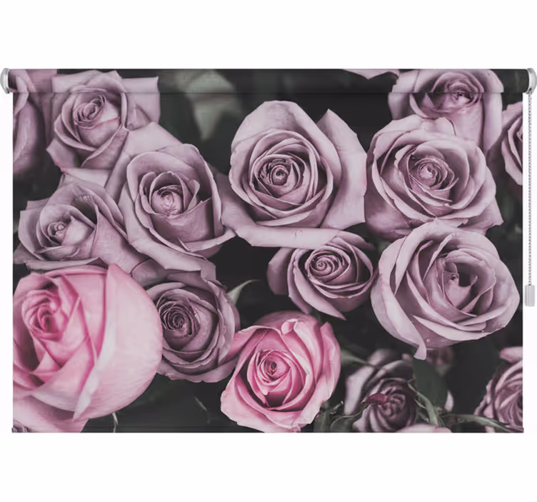 Store enrouleur bureau design élégant roses roses - TenStickers