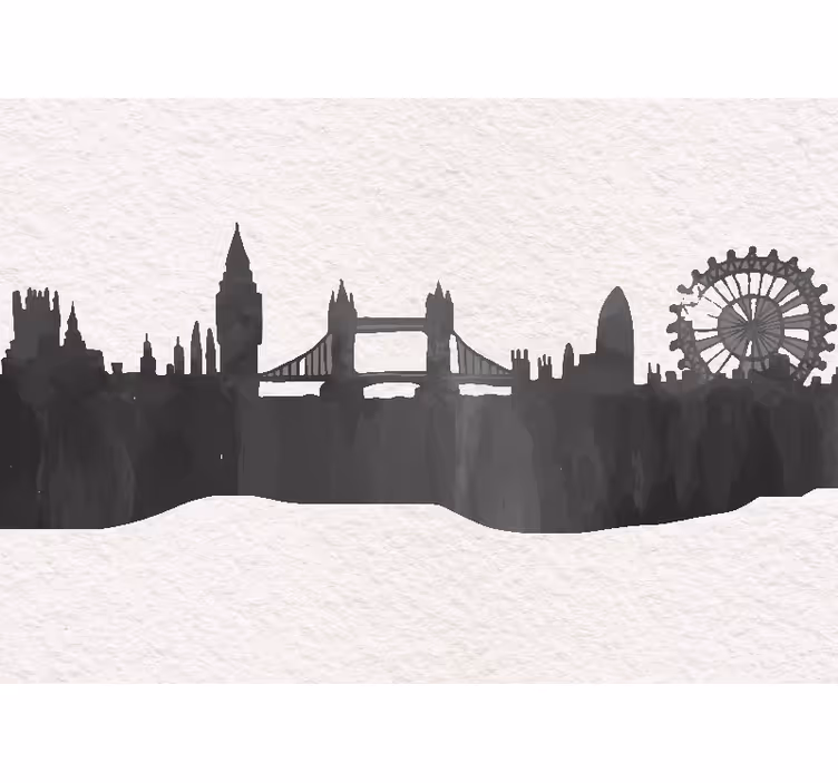Store enrouleur bureau skyline d'oxford uk noir - TenStickers