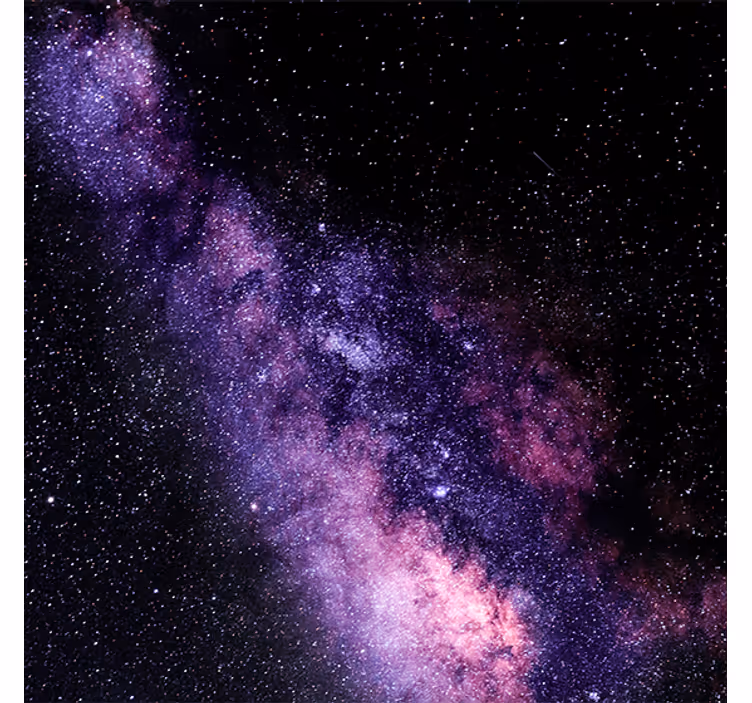 Store enrouleur bureau vue spatiale violette magnifique - TenStickers