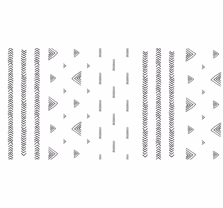 Store enrouleur blanc rayures noires et blanches nordiques - TenStickers