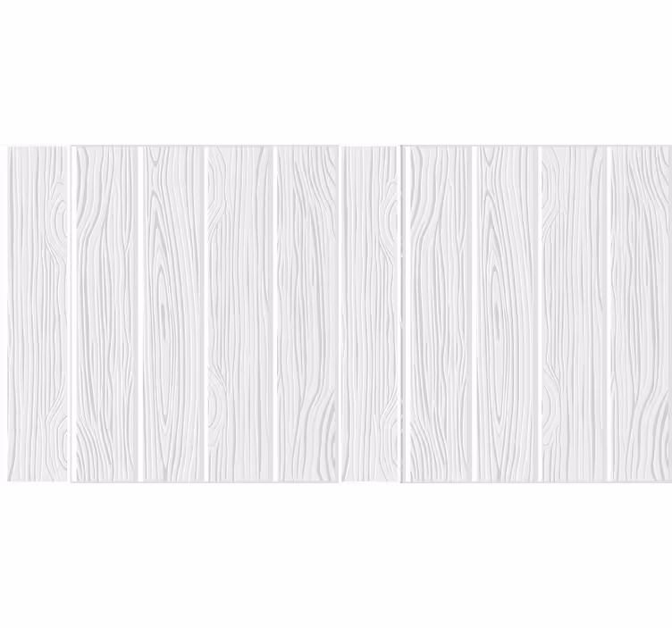 Store enrouleur blanc imitation parquet en bois - TenStickers