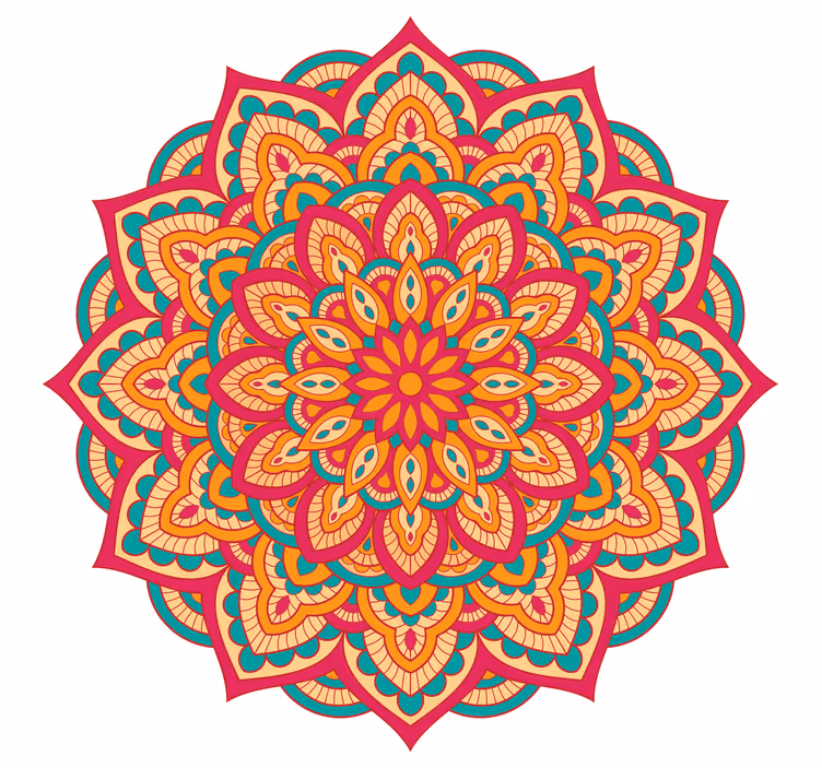 Store enrouleur chambre mandalas colorés - TenStickers