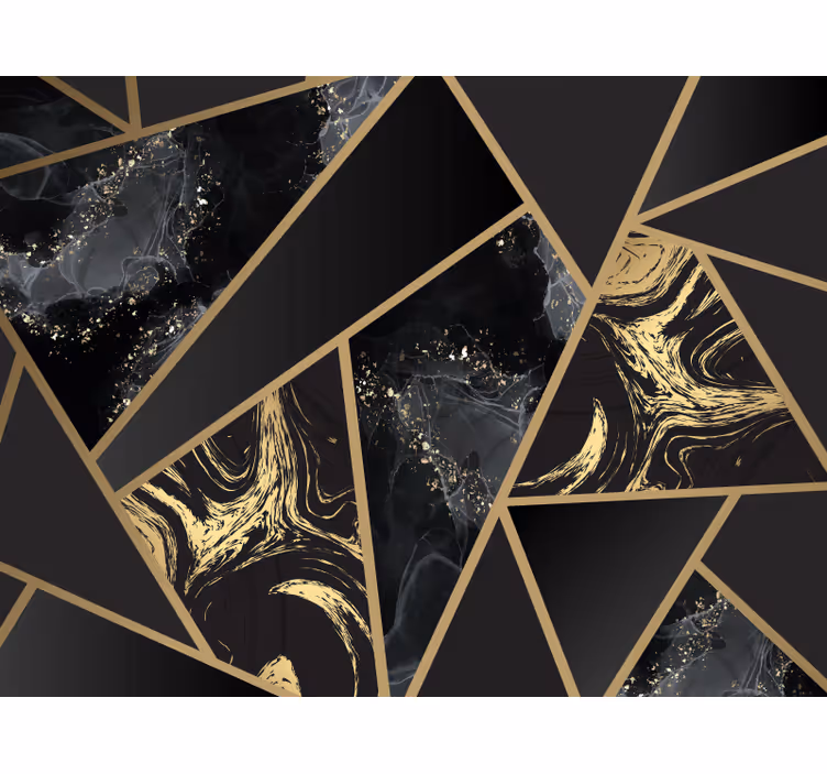 Store enrouleur chambre fusion marbre géométrique - TenStickers