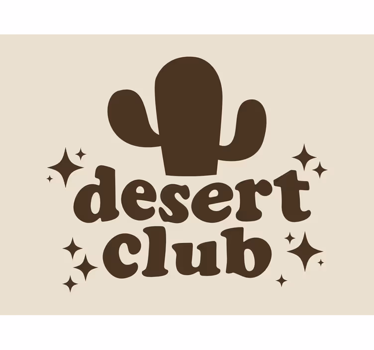 Store enrouleur beige design rétro cactus psychédélique - TenStickers