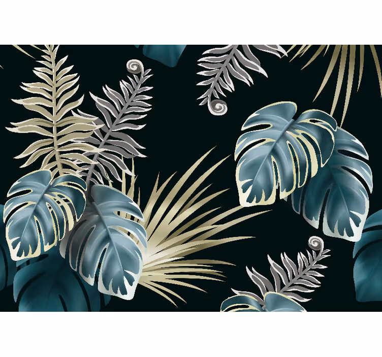 Store enrouleur chambre feuilles de palmier élégantes - TenStickers