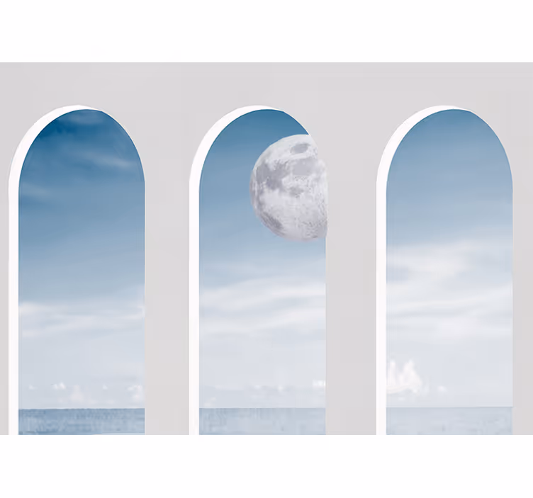 Store enrouleur chambre nuit étoilée en grèce - TenStickers
