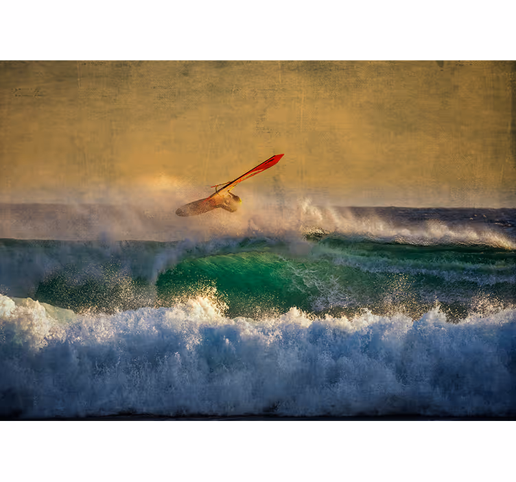 Store enrouleur chambre vagues de windsurf - TenStickers