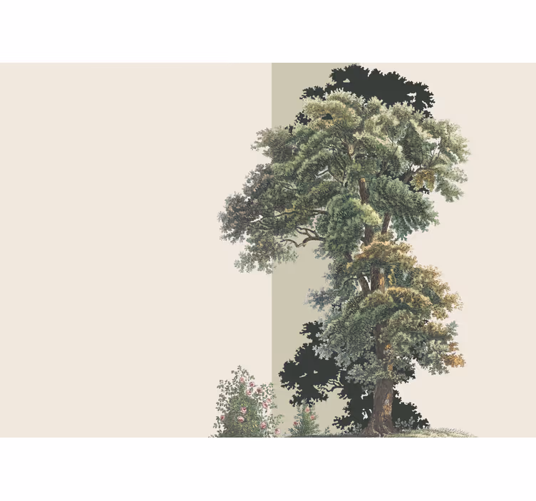 Store enrouleur chambre design arbre esthétique - TenStickers