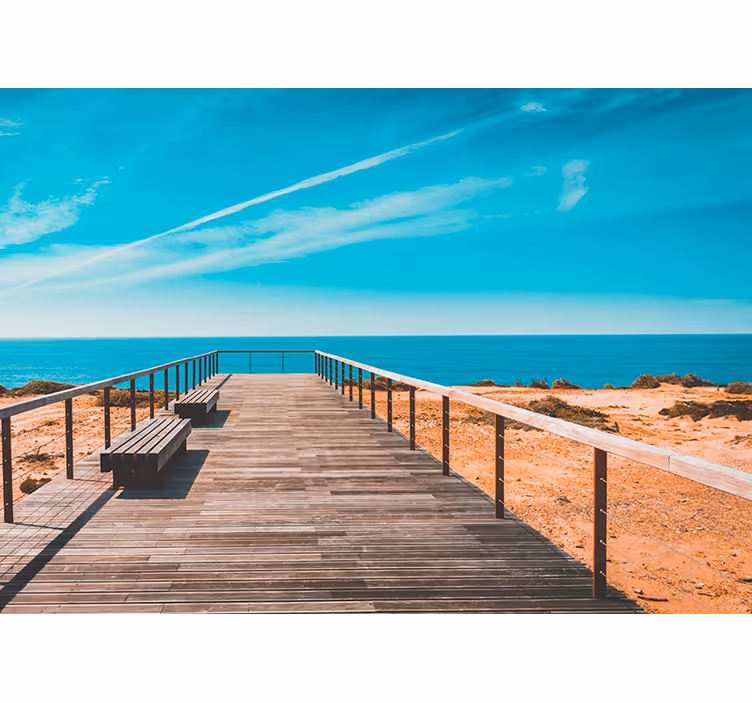 Store enrouleur chambre plage et jetée - TenStickers