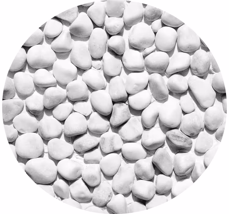 Store enrouleur gris pierres blanches irrégulières - TenStickers