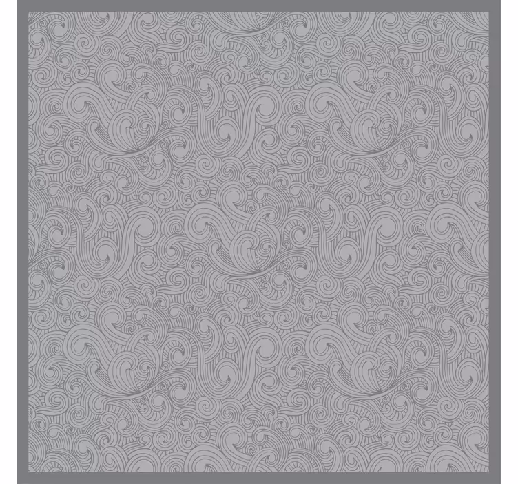 Store enrouleur gris motif floral en tonalités grises - TenStickers
