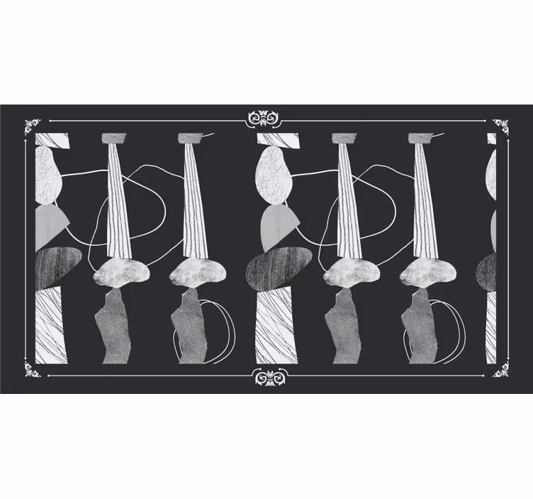 Store enrouleur gris lignes de pierres uniques - TenStickers