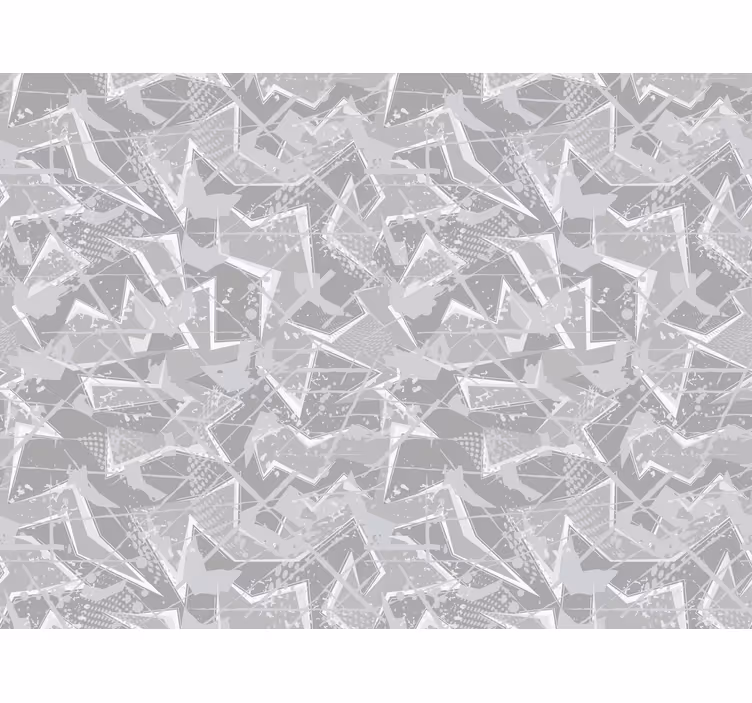 Store enrouleur gris graphiques fins années 80 - TenStickers