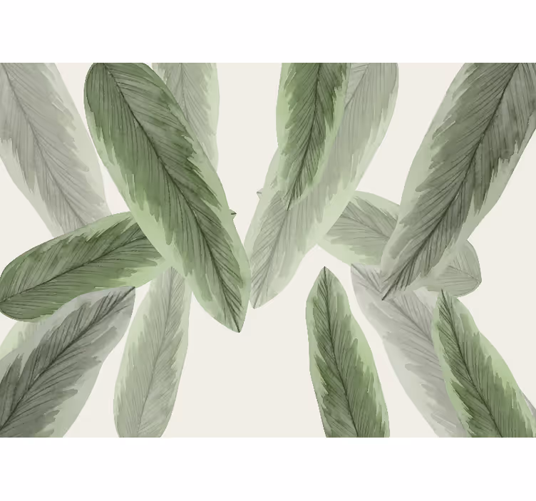 Store enrouleur chambre feuilles de banane tropicales - TenStickers