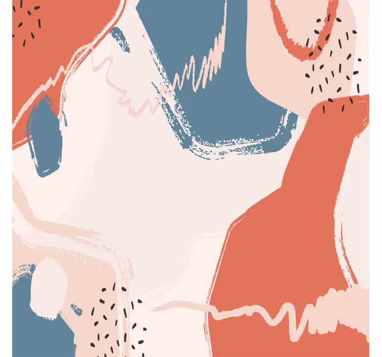 Store enrouleur bureau formes d'art abstrait - TenStickers