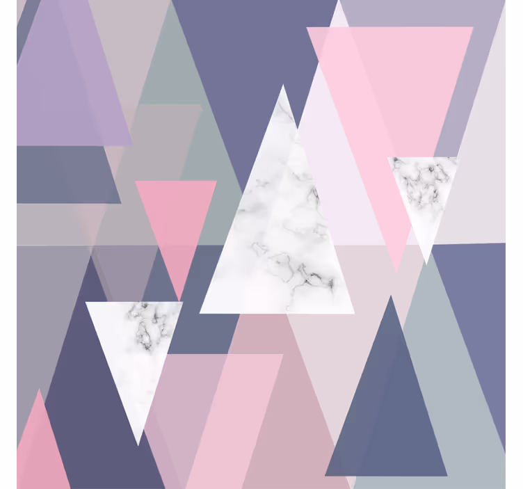 Store enrouleur bureau triangles muraux 3d - TenStickers
