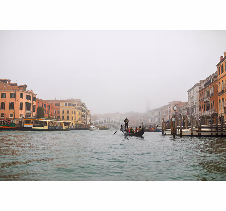 Store enrouleur bureau canaux magnifiques de venise - TenStickers