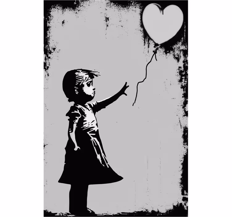 Store enrouleur bureau fille street art - TenStickers