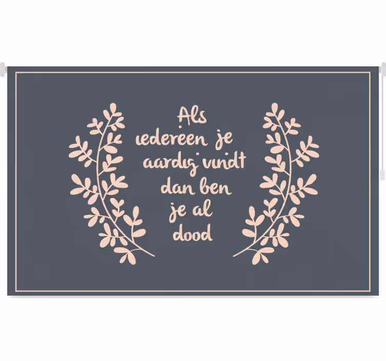 Store enrouleur chambre citation inspirante sur la vie - TenStickers