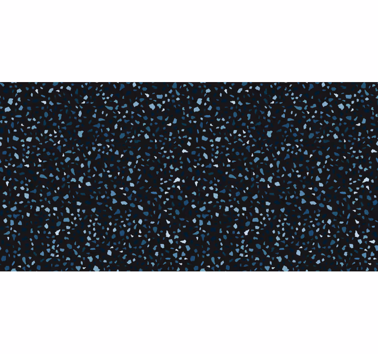 Store enrouleur chambre terrazzo noir et bleu - TenStickers