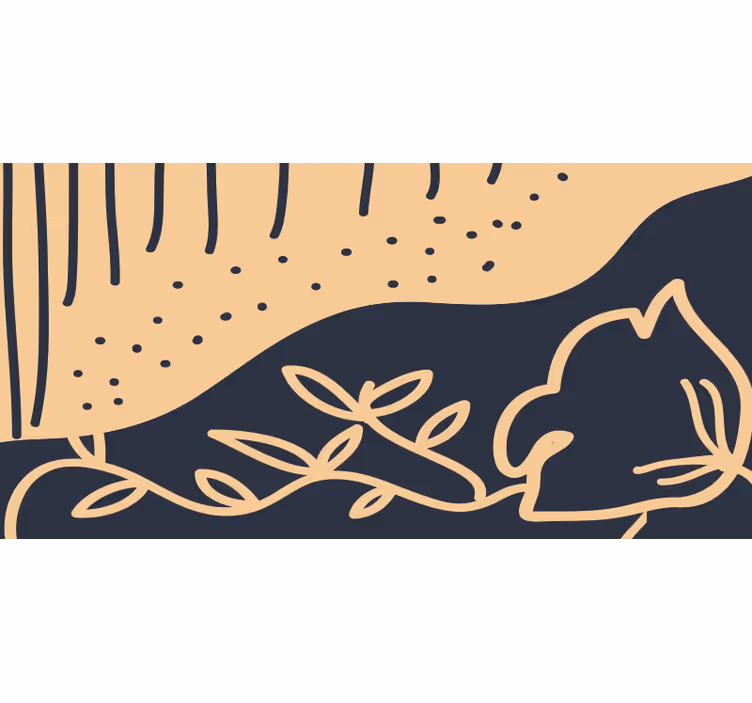 Store enrouleur chambre fond floral vintage - TenStickers