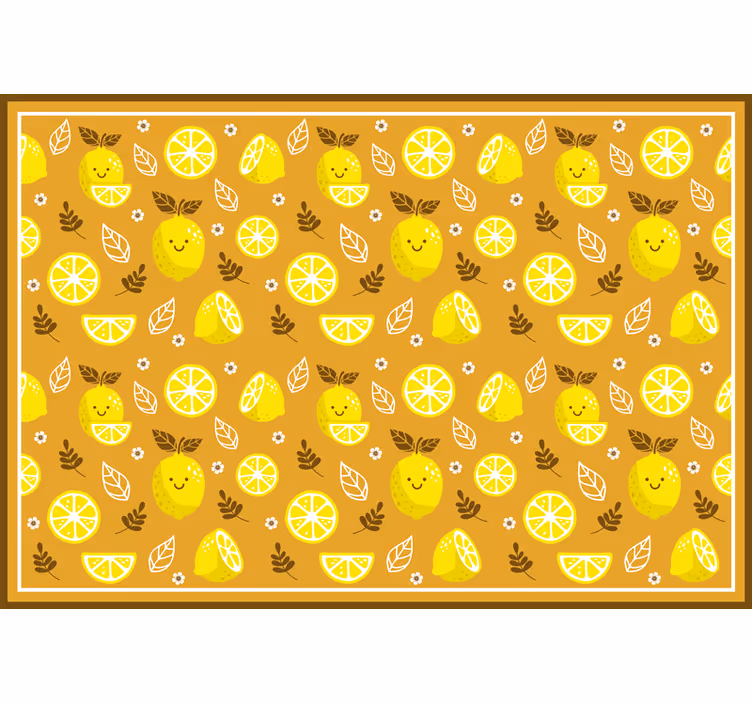 Store enrouleur chambre cadre de citrons souriants - TenStickers
