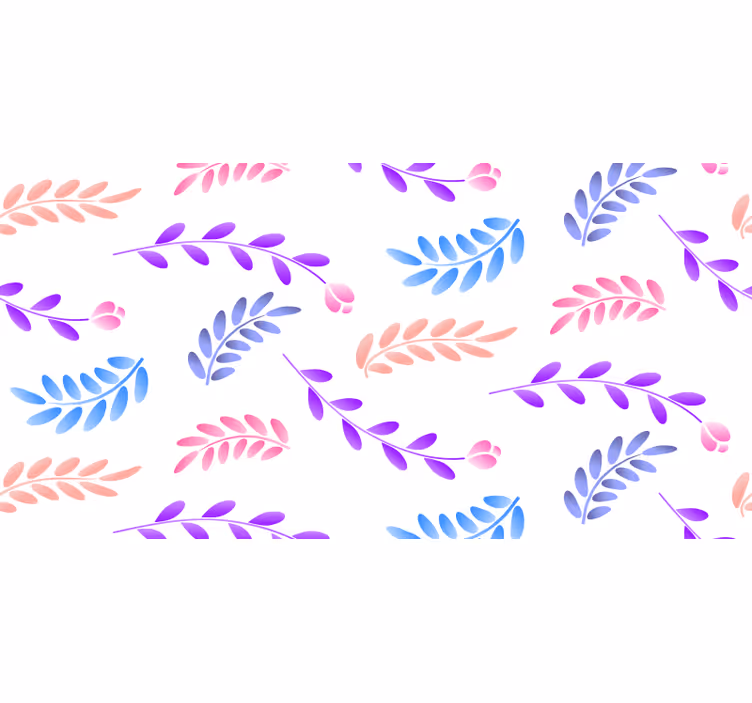 Store enrouleur chambre feuilles colorées petites - TenStickers