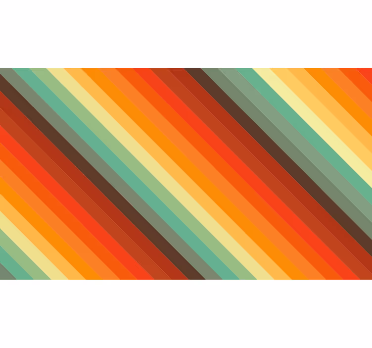 Store enrouleur chambre rayures couleurs rétro - TenStickers