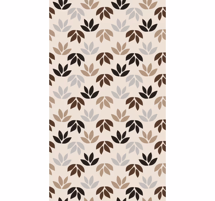 Store enrouleur chambre branches de feuilles brunes - TenStickers