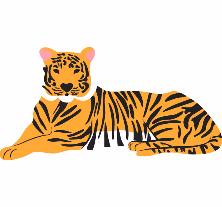 Store enrouleur chambre motif peau de tigre - TenStickers