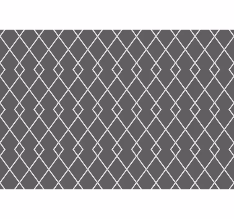Store enrouleur chambre motif losanges gris et blanc - TenStickers