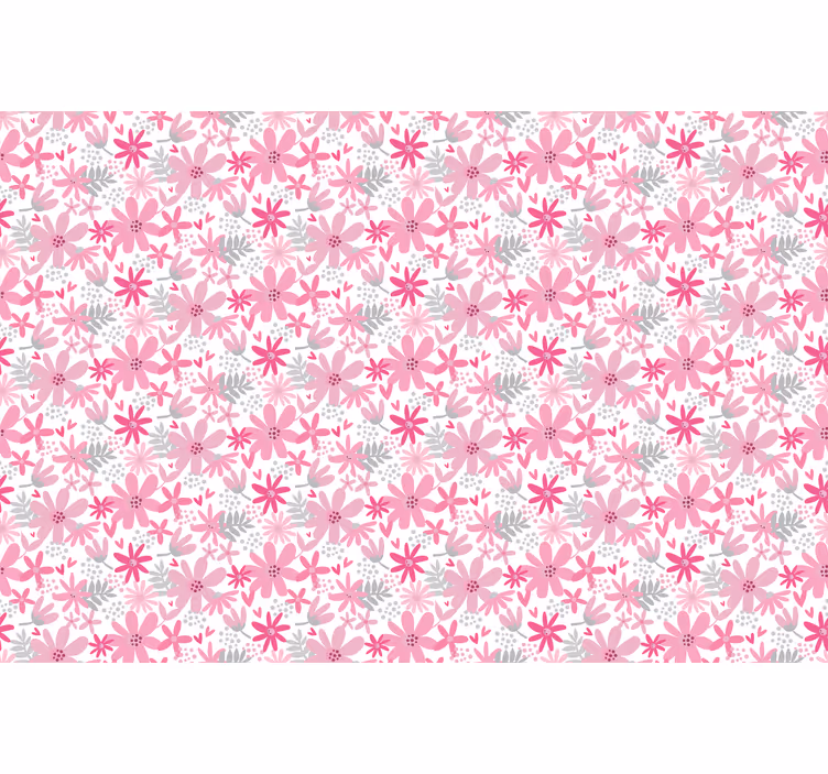 Store enrouleur chambre imprimé floral yambo rose - TenStickers