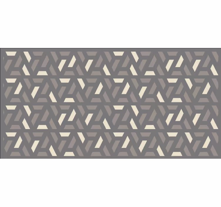 Store enrouleur chambre motif triangles gris géométriques - TenStickers