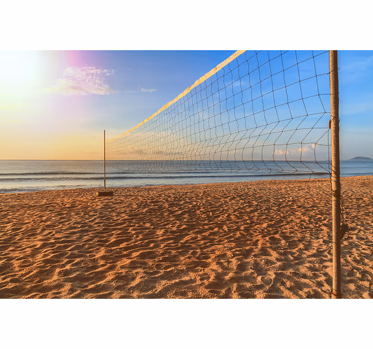 Store enrouleur chambre rouge volley plage - TenStickers