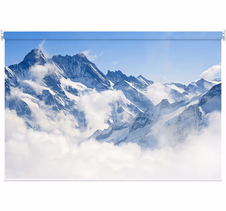 Store enrouleur chambre paysage alpin - TenStickers