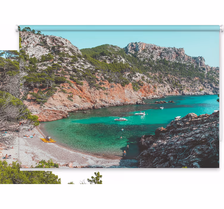 Store enrouleur chambre plage magnifique mallorca - TenStickers