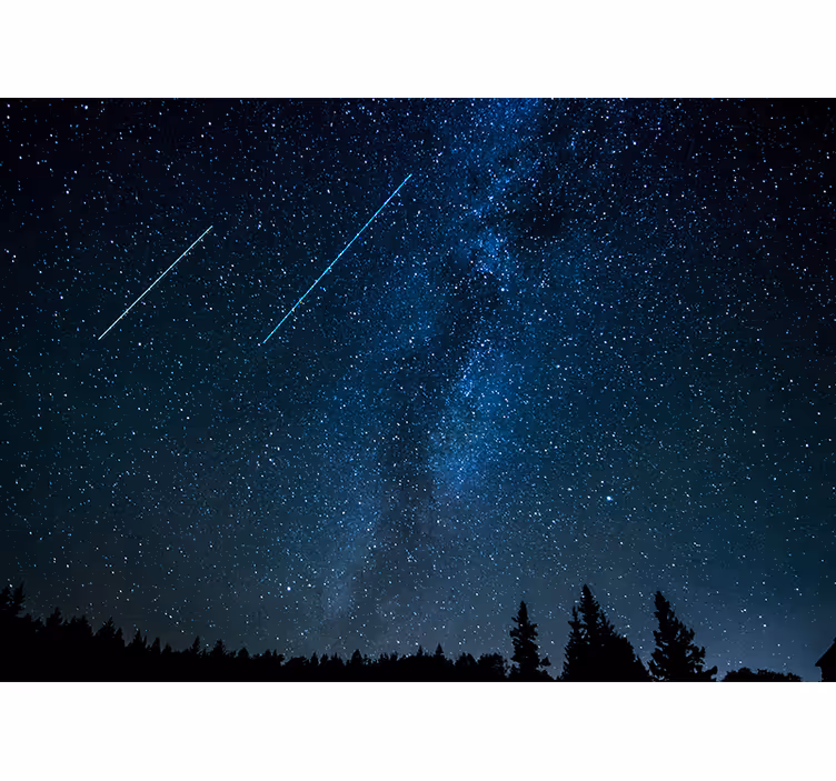 Store enrouleur chambre paysage de étoiles filantes - TenStickers