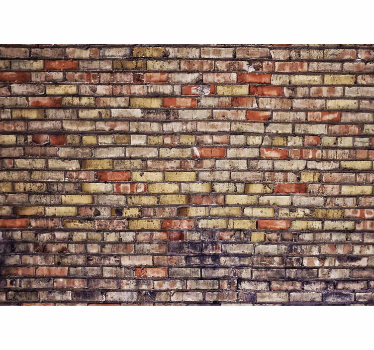 Store enrouleur chambre texture brique désordonnée - TenStickers