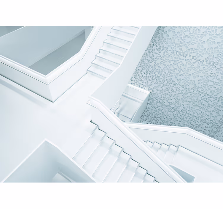 Store enrouleur blanc mur 3d en relief - TenStickers
