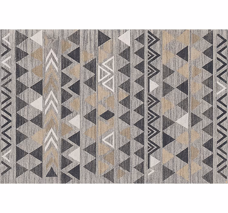 Store enrouleur bureau triangles géométriques gris - TenStickers