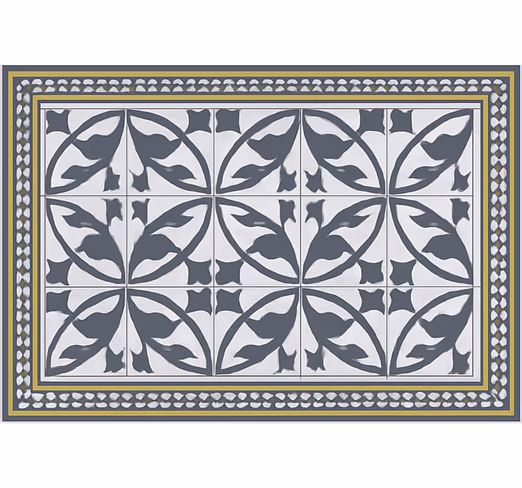 Store enrouleur bureau tapis au look encaustique - TenStickers