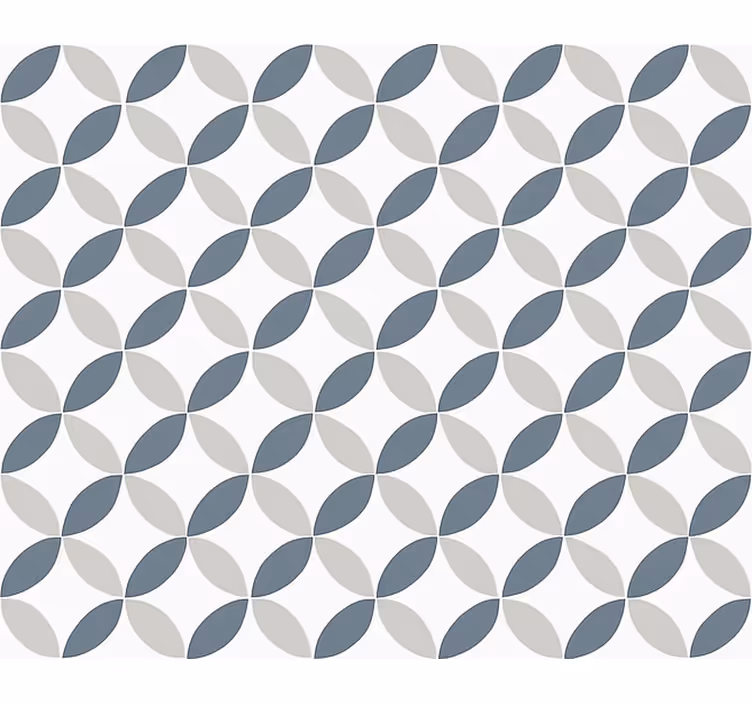 Store enrouleur bureau cercles blancs et gris - TenStickers