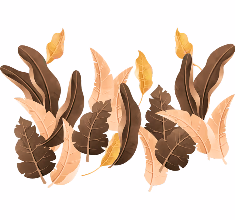 Store enrouleur chambre plantes beige savannah - TenStickers