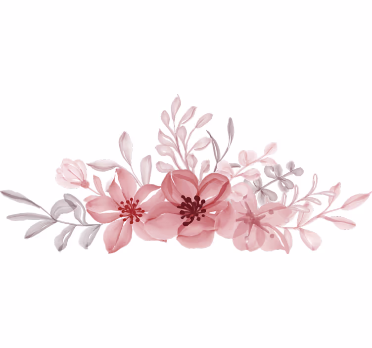 Store enrouleur chambre fleurs roses - TenStickers